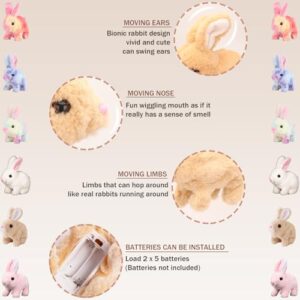 Interactive Rabbit Toy Carrot Gift Bag Soft Hopping Bunny Doll Jumping