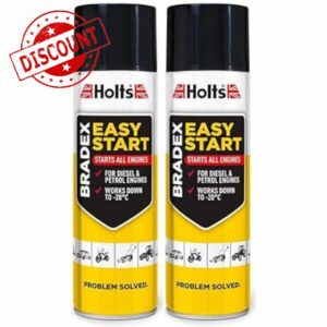 4TRESS 2 x HOLTS Bradex Easy Start Petrol and Diesel Engines Cold Start Spray 300ML Cans