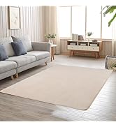 SETHEPACE Non Slip Nursery Round Rug, Soft Children's Kids Rug for Bedroom, Alphabet Carpet for L...