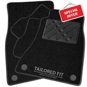 Car Mats to fit 7 (J7) PHEV (Plug-in Hybrid) 2025+ Black Carpet - Black Ribbed Trim - Black Rectangle Heel Pad [SAPP-2967]