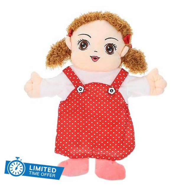 HEMOTON Kid Hand Puppet Game Little Girl Hand Puppets Fairy Tale Time Puppet Story Telling Hand Puppets Sister Hand Puppet Role Play Hand Puppet Hand Puppets for Adults Toy Pp Cotto
