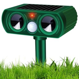 Solar Powered Ultrasonic Fox Deterrent for Gardens
