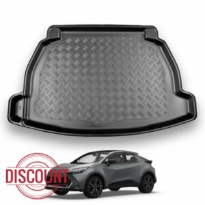 Nomad Boot Liner Compatible with Toyota C-HR (2024-) Floor Mat Tailored Fit Car Protector Guard Tray Black Custom Fitted Accessory - Dog Friendly & Waterproof with Raised Edges