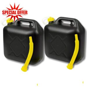 2 x 20L Jerry Can for Petrol Diesel Fuel with Spout