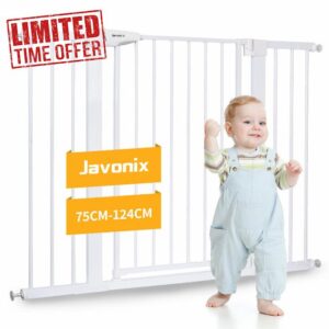 Javonix 92cm Tall Stair Gate without Drilling