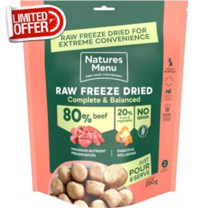 Natures Menu Freeze Dried Dog Food 80/20 Beef - 250g