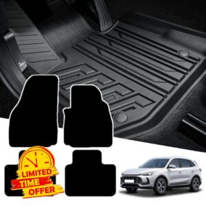 MatTrax - Car Mats for MG Motors UK MG ZS 2024 to Present – Tailored Car Carpet Car Mats Set with Accessories – Anti-Slip Car Floor Mats