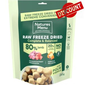 Natures Menu Freeze Dried Dog Food 80/20 Lamb - 250g