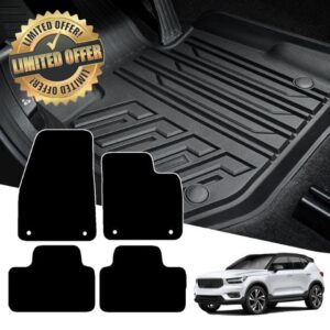 MatTrax - Car Mats for Volvo XC40 Manual 2018 to Present – Tailored Car Carpet Car Mats Set with Accessories – Anti-Slip Car Floor Mats