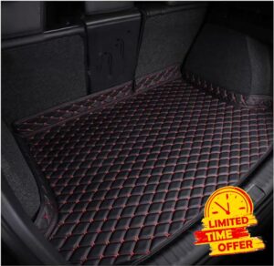 LIMINFACAI Car Leather Boot Mats for FIAT 500/500C/500E/Abarth 500 2007-2020 2021 2022