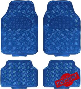 EVOKK Heavy Duty 5kg Rubber Car Mats - Non-Slip Deep Dish Floor Mats for Cars