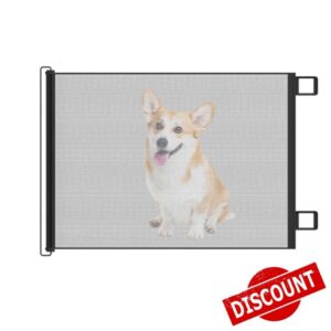 Stair Gates For Dogs | Dog Gates Indoor Extendable No Drilling | Retractable Stair Gate for Babies and Pets | Portable Dog Door for Safety Protection | Baby Gate for Stairs/Doorways