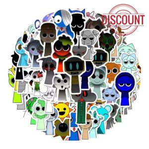 Sprunki Waterproof Stickers