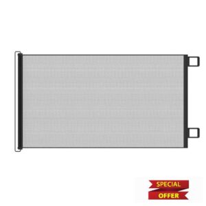 Nybhyjka Retractable Pet Gate 110/150/180cm Retractable Safety Gate Childproof Net Fence Cat Baffle No Punching For Terrace Fireplace Patio Staircase Bedroom