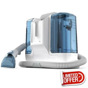 Rivenara Carpet Spot Upholstery Cleaner - Handheld Sofa Stain Striker 450W Wet Washer Machines Vacuum Portable Compact Cleaning Machine Small Mini Messy Tool for Pets Home Rug Couch Car Seats Camera