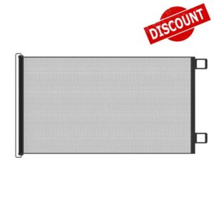 Retractable Dog Gate | Stair Gate | Baby Gates Stairs | Mesh Safety Kids or Pets Gates for Stairs