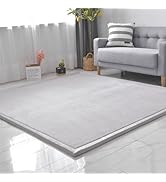 SETHEPACE 3CM Thick Baby Crawling Mat, Soft Blue Rugs Living Room 80x200 CM, Mellow Mat, Short Pi...