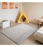 SETHEPACE 3CM Thick Baby Crawling Mat, Soft Sky Blue Rugs Living Room 80x200 CM, Mellow Mat, Shor...