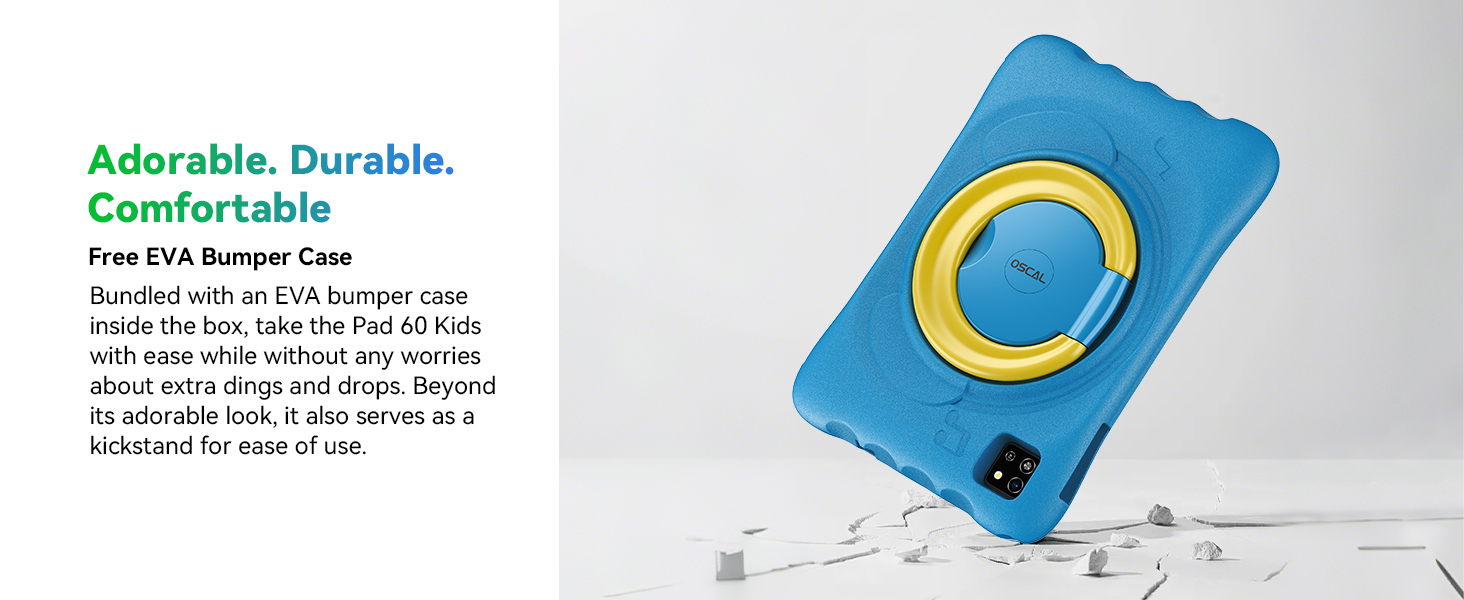 Blue rectangular electronic device with yellow circular detail, shown against white background with partial text visible.