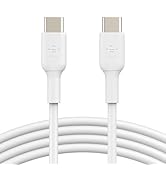Belkin USB Type C to C Cable, 100W Power Delivery USB-IF Certified 2.0 USB C Charger Cable with D...