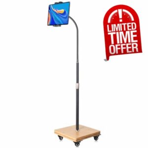 wishacc Tablet Floor Stand with Wheels