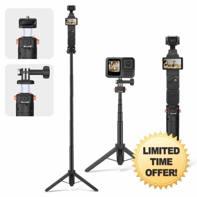 Osmo Pocket 3 Tripod for Go Pro Action Camera