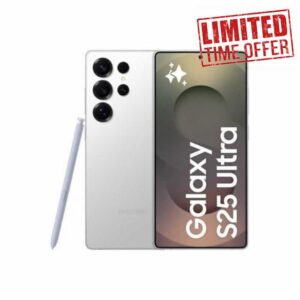 Samsung Galaxy S25 Ultra Handset 256GB - Titanium Whitesilver (Renewed)