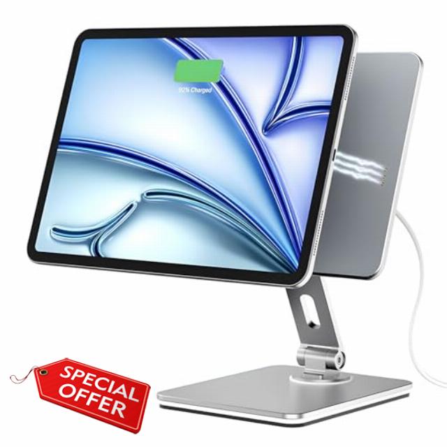 HYDOOD Wireless Magnetic Charging Stand for iPad Pro/Air 11" M3/M2