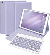 Bettdow Detachable Wireless Color Keyboard Case with Pencil Holder, Case with Keyboard for 10.2 I...