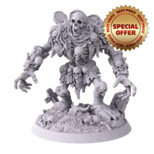 Huge Undead Golem DnD TTRPG Miniature 55mm base for 32mm Scale skeleton D&D RPG NPC Creature 28 Wargaming Figure Large Enemy Boss