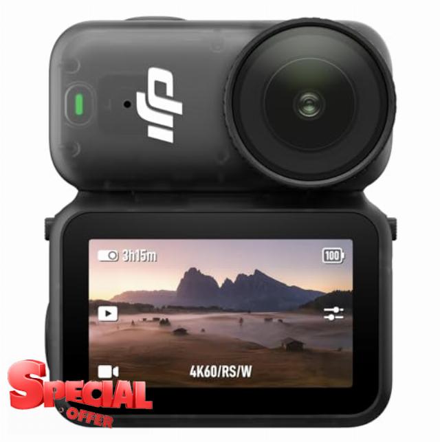 DJI Osmo Nano Standard Combo (128GB) - Small 4K/60fps Vlogging Camera with a 1/1.3″ Sensor