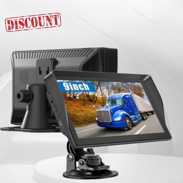 Oniissy 9 Inch GPS Navigation System Car Truck Navigator With 2024 Europe UK Maps Touch Screen Large Display Built-in 8GB Memory FM Transmitte