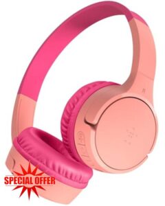 Belkin SoundForm Mini Kids Wireless Headphones with Built-In Microphone