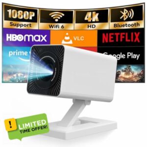 Mini ProjectorProjector with WIFI 6 and Bluetooth