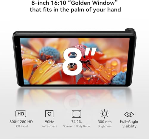 Android 15 Gaming Cellular Tablet with Detachable Stand