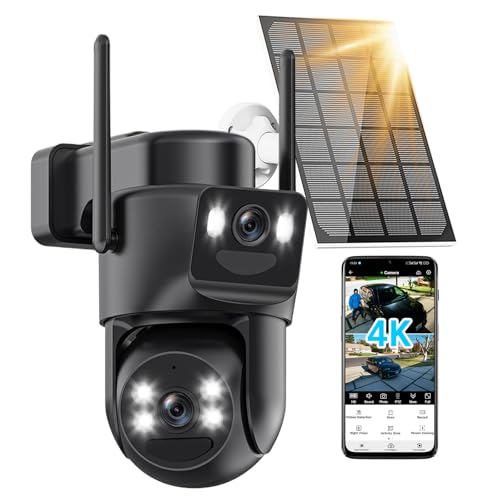 5GHz/2.4GHz WiFi 360° PTZ Cameras for Home Security with Dual Lens