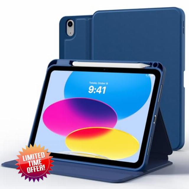 CACOE Case for iPad (A16) 11th/10th Generation (2025/2022) 11/10.9 inch with Pencil Holder