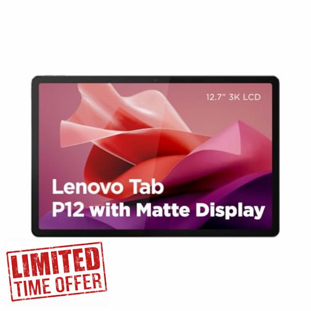 Lenovo Tab P12 Android Tablet | 12 inch 3K LTPS Matte Display | 128GB | Wi-Fi 6 | 8GB RAM Tab Pen Plus | Sage