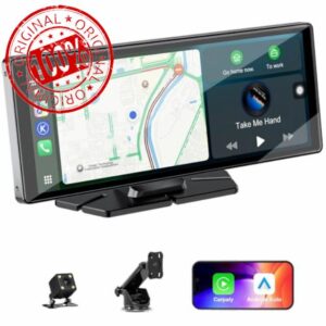 10.26" Wireless Car Stereo for Apple Carplay & Android Auto with 1080P Backup Camera