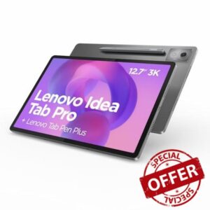 Lenovo Idea Tab Pro Android Tablet | 12.7 inch Full HD Display | MediaTek Dimensity 8300 | 256GB | Wi-Fi 6 | 8GB RAM | Luna Grey + Pe