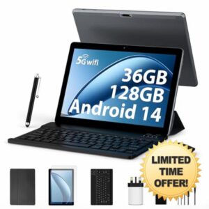 FLYCOAY Tablet 10 Inch 2025 Android 14 Octa-Core 2.0GHz