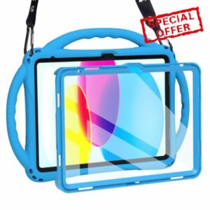 TOPESCT Kids Case for iPad A16 11th/10th Generation (2025/2022) 11inch/10.9inch- Made of Kid-Friendly Silicone