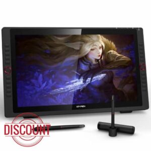 XP-PEN Artist24 Pro 23.8" Gracphic Tablet Pen Display 2K QHD Drawing Monitor with 2 Red Dials