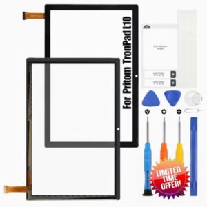 Touch Screen for Pritom TronPad L10 10.1 inch Digitizer Touchscreen Glass Panel with Repair Tools (Not LCD Display)