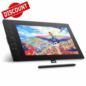 UGEE 15.4 inch Drawing Tablet with Screen,143% sRGB UE16 Computer Graphics Tablet with Full-Laminated Screen 8+1 Hot Keys 16K Level Pressure Battery-Free Stylus,Drawing Pad for PC/Windows/Mac/Android