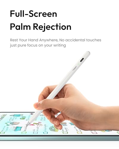 Palm Rejection Stylus Pen for iPad a16/11/10/9/8/7/6th Gen