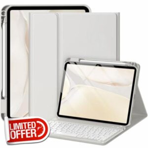 Keyboard Case for iPad 10th Generation 2022/iPad A16 11th Genration 2025 (10.9/11 inch) with Pencil Holder