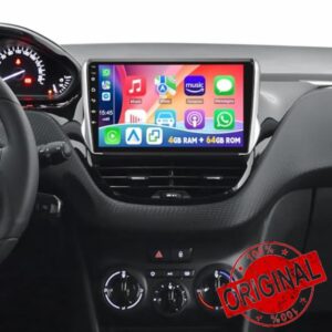 Loddery 4G+64G Car Stereo for Peugeot 208/2008 2012-2018 with Apple Carplay Android Auto Sat Nav