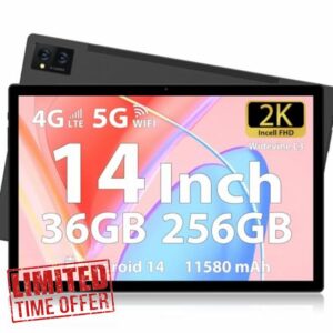 FLYCOAY Tablet 14 inch Android 14 Tablets