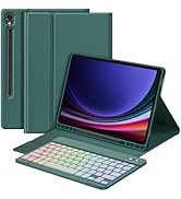 Bettdow for Samsung Galaxy Tab S9 2023 Keyboard Case, UK Layout Detachable Wireless Backlit Keybo...